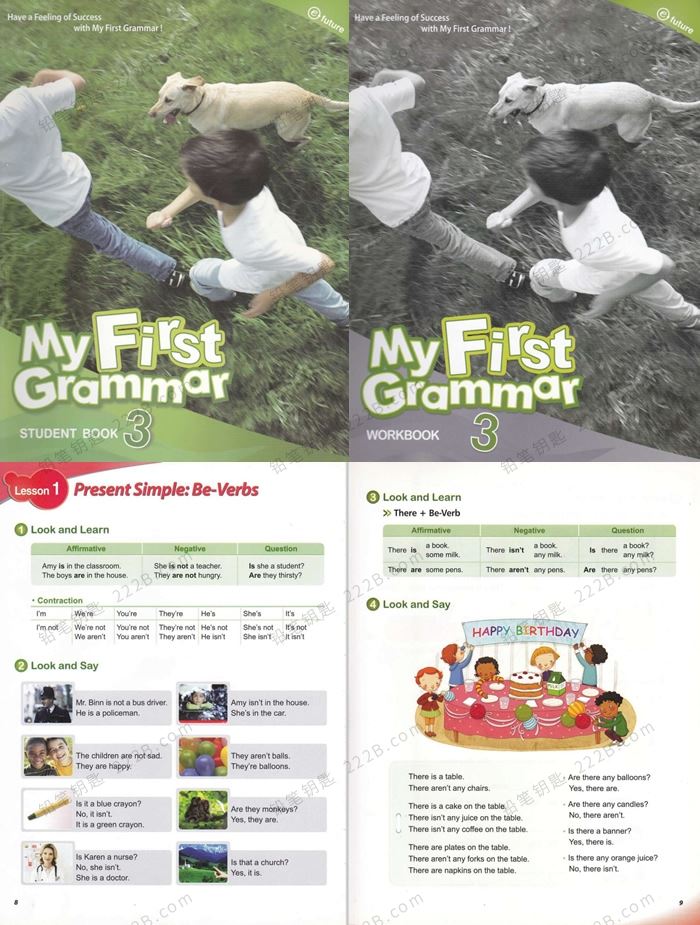 《My First Grammar》初级语法1-3级学生用书+练习册PDF 百度云网盘下载