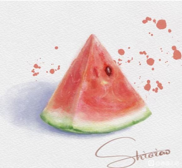2020年诗乔水彩ipad插画课水果+甜品【画质高清有笔刷】