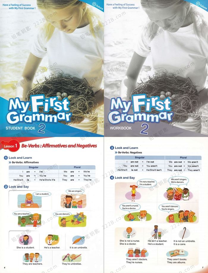 《My First Grammar》初级语法1-3级学生用书+练习册PDF 百度云网盘下载
