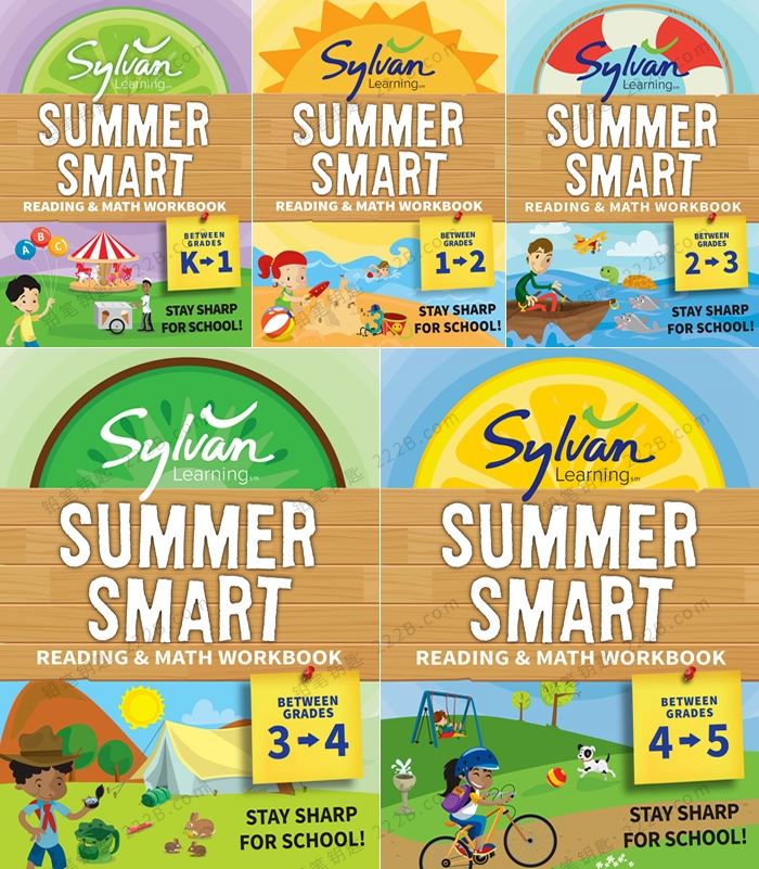 《Summer Smart Reading Math》全五册暑假衔接阅读理解数学综合练习册PDF 百度云网盘下载