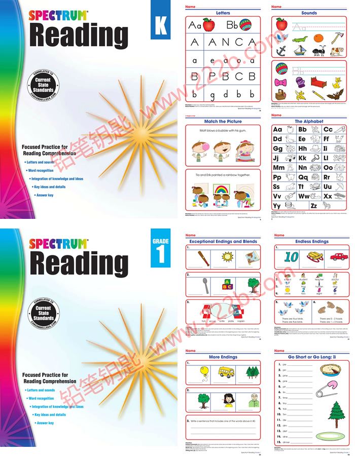 《Spectrum Reading Workbook 》GK-G8阅读理解练习册PDF 百度云网盘下载