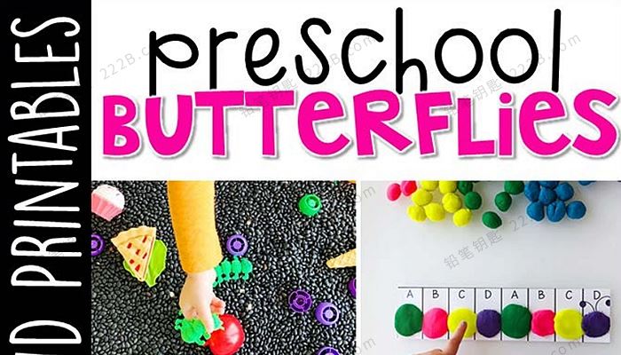 《Preschool Butterflies》蝴蝶主题英语启蒙互动书PDF 百度云网盘下载