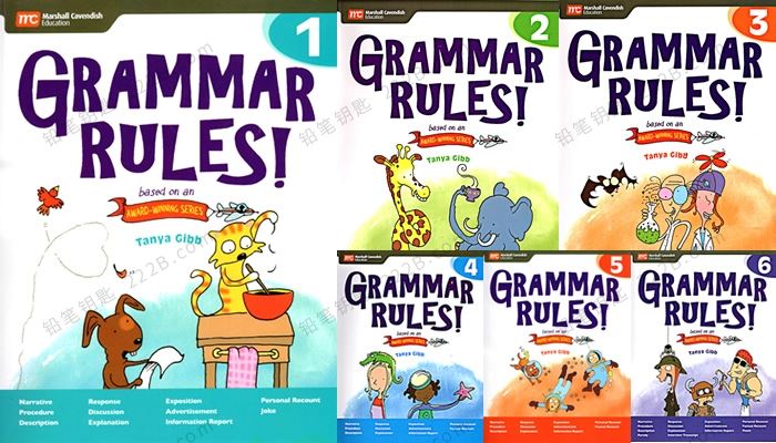 《Grammar Rules》G1-G6漫画语法练习册附参考答案PDF 百度云网盘下载