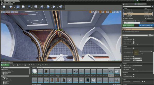 UE4虚幻引擎制作：欧式宫殿场景全流程，视频+素材教程 价值299元