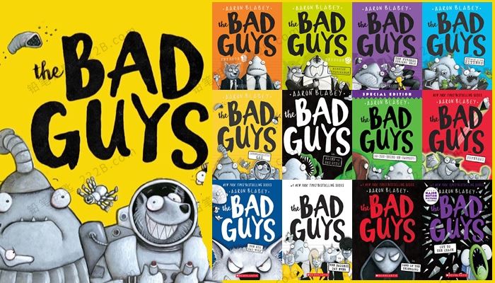 《The Bad Guys我是大坏蛋》12册儿童英文幽默漫画章节书PDF 百度云网盘下载