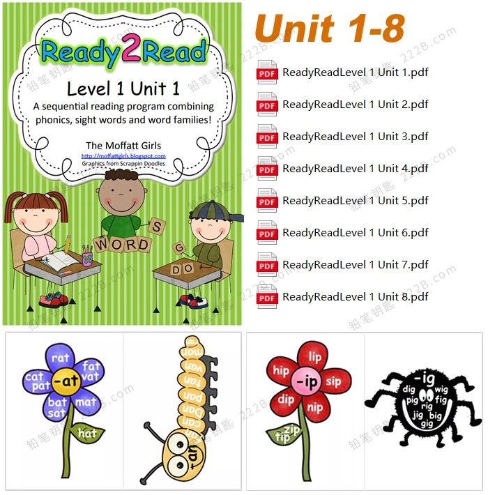 《Ready 2 Read Level 1》Unit1-8英语启蒙游戏书PDF 百度云网盘下载