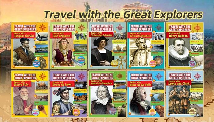 《Travel with the Great Explorers》十位伟大的探险家系列英文绘本 百度云网盘下载