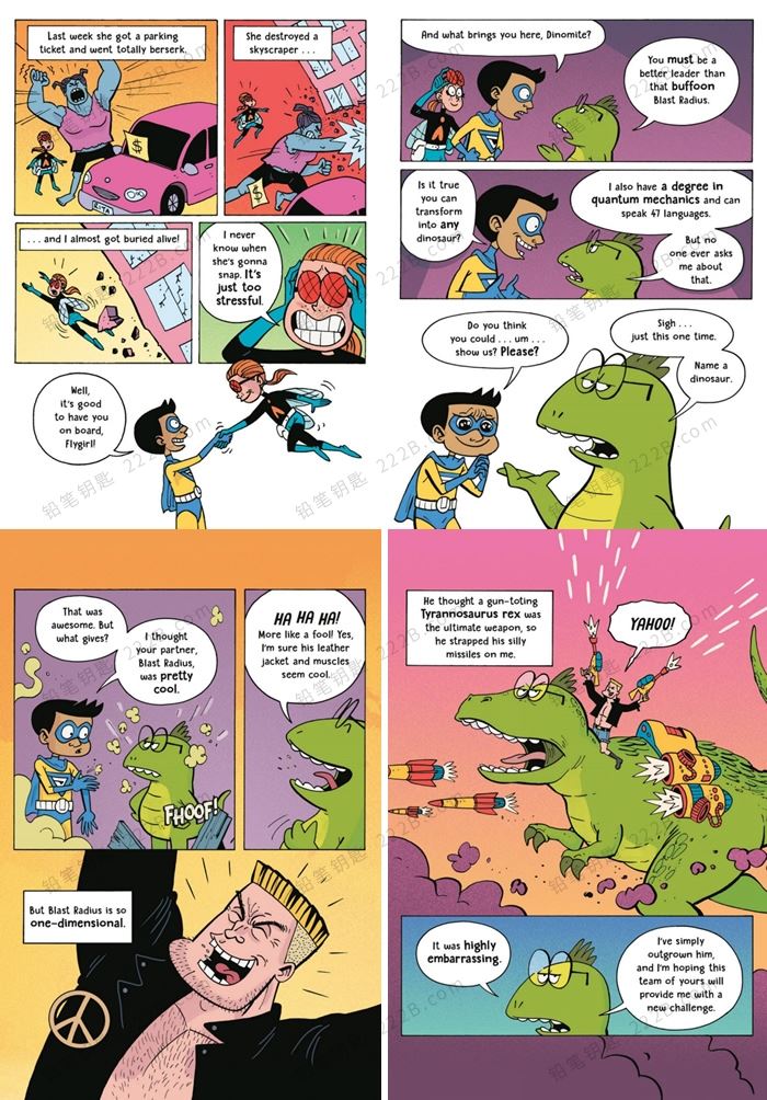 《Super Sidekicks Series》全三册超级伙伴系列英文漫画 百度云网盘下载