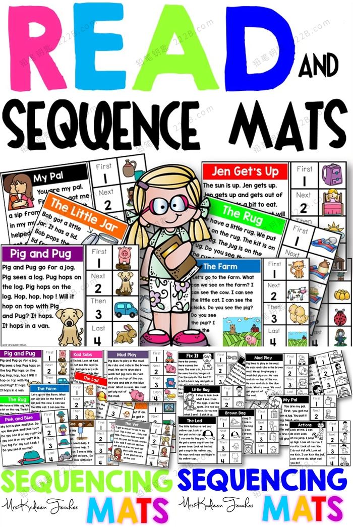 《Read And Sequence Mats》两册阅读理解排序PDF 百度云网盘下载