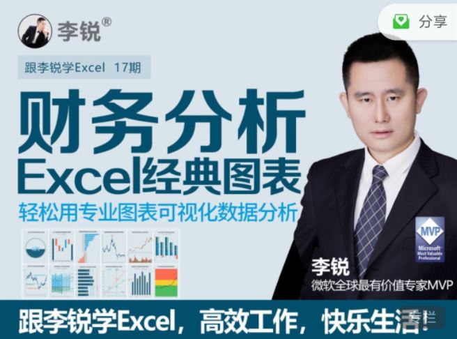 李锐Excel财务分析经典图表
