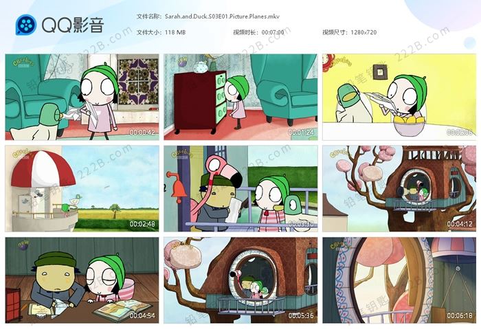 《莎拉和乖乖鸭sarah and duck》第三季中文版40集+英文版40集 百度云网盘下载