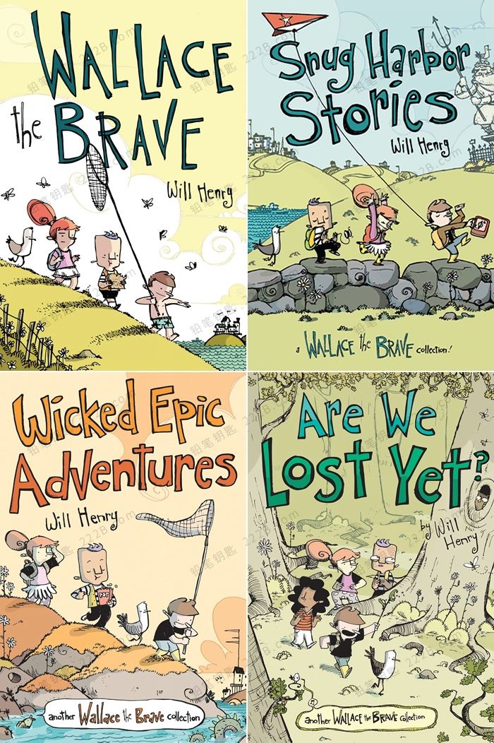 《Wallace the Brave Collections Series》全四册儿童英文漫画系列 百度云网盘下载