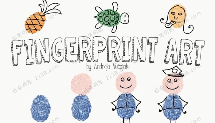 《Easy Peasy And Fun Fingerprint Art》100种简单有趣手指画教程 百度云网盘下载