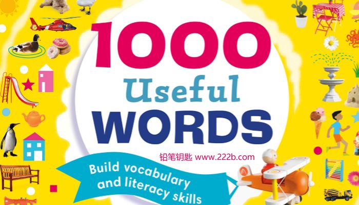 《1000 Useful Words Poster》英语启蒙单词海报PDF 百度云网盘下载