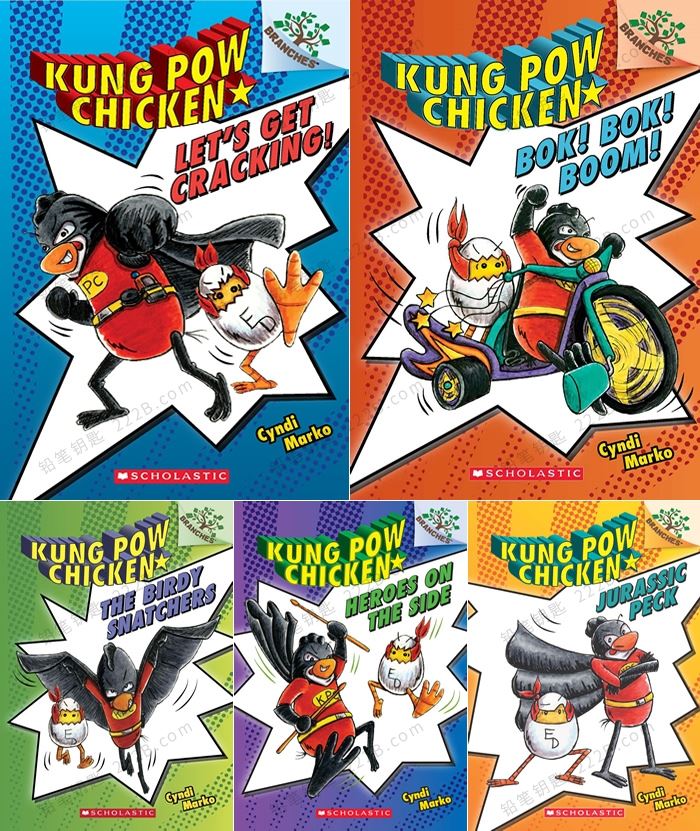 《Kung Pow Chicken Series》1-4册功夫鸡系列英文桥梁书PDF+MP3 百度云网盘下载