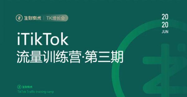 生财有术：TikTok流量增长训练营第三期(最新完结版) 价值998元