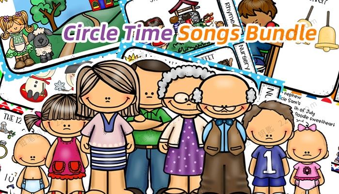 《Circle Time Songs Bundle》13册趣味英语童谣音乐卡片PDF 百度云网盘下载