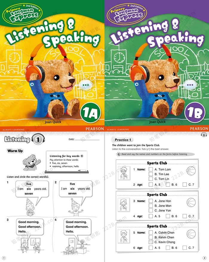 《Listening & Speaking》全12册听说练习册PDF+MP3 百度云网盘下载