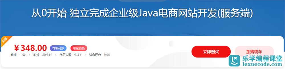 从0开始 独立完成企业级Java电商网站服务端开发网盘下载