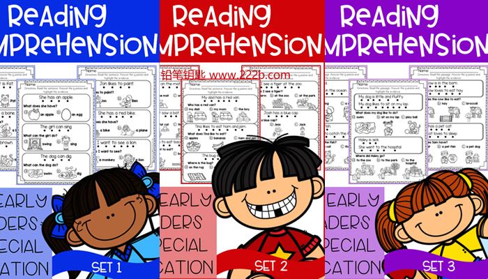《Reading comprehension for early reader》六册自然拼读练习册 百度云网盘下载
