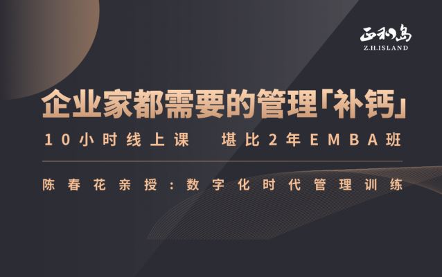 陈春花—中国企业数字化转型必修课