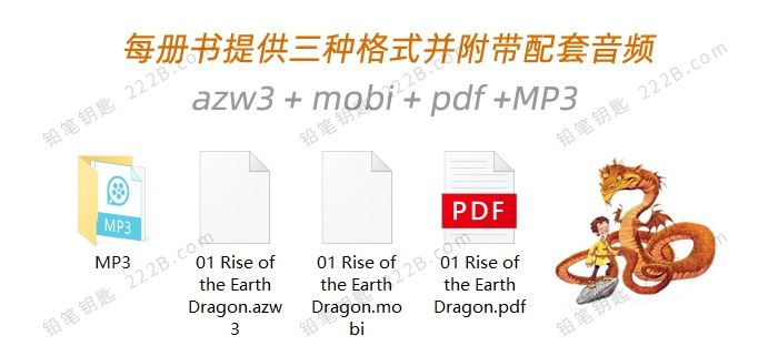《Dragon Masters驯龙大师》10册儿童英文阅读桥梁书PDF+MP3 百度云网盘下载