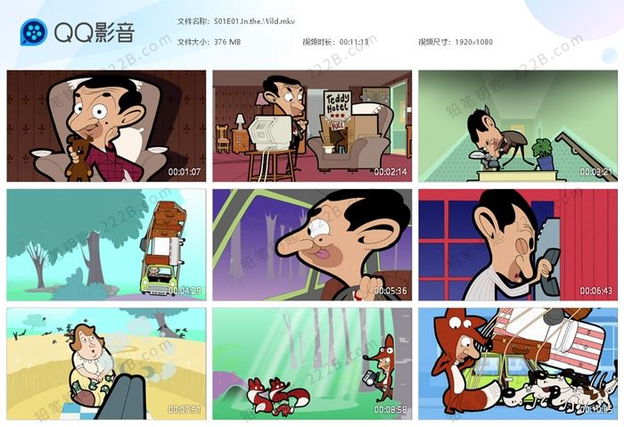 《憨豆先生Mr.Bean The Animated》第一季全52集英文版动画视频 百度云网盘下载