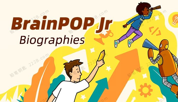 《BrainPOP Jr.Biographies》20集人物传记科普英文动画视频 百度云网盘下载