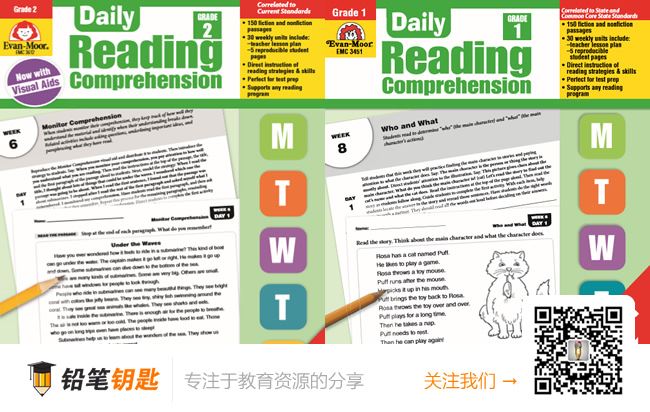 《Daily Reading comprehension》阅读教材和练习共九册PDF 百度云网盘下载