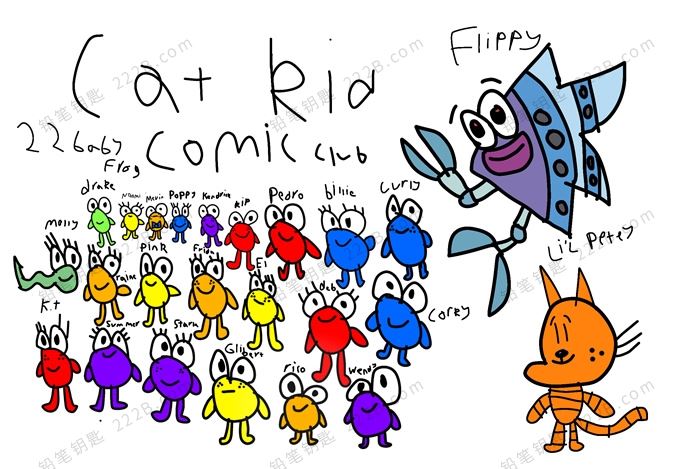 《Cat Kid Comic Club Series》四册小彼蒂漫画俱乐部英文漫画书 百度云网盘下载