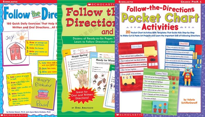 《Follow the Directions》三册学乐英文练习册PDF 百度云网盘下载