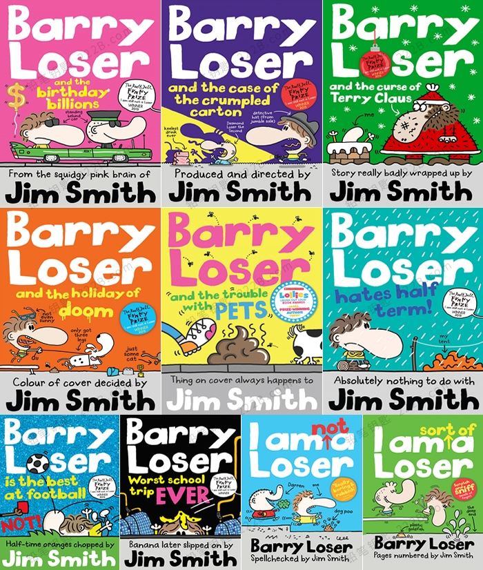 《Barry Loser Series》10册巴里失败者系列搞笑章节书PDF 百度云网盘下载