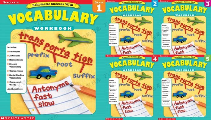 《success with vocabulary》5册英语词汇英文练习册PDF 百度云网盘下载