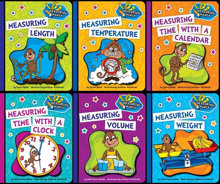 《Measuring Mania疯狂测量》六册儿童科普知识英文教材PDF 百度云网盘下载