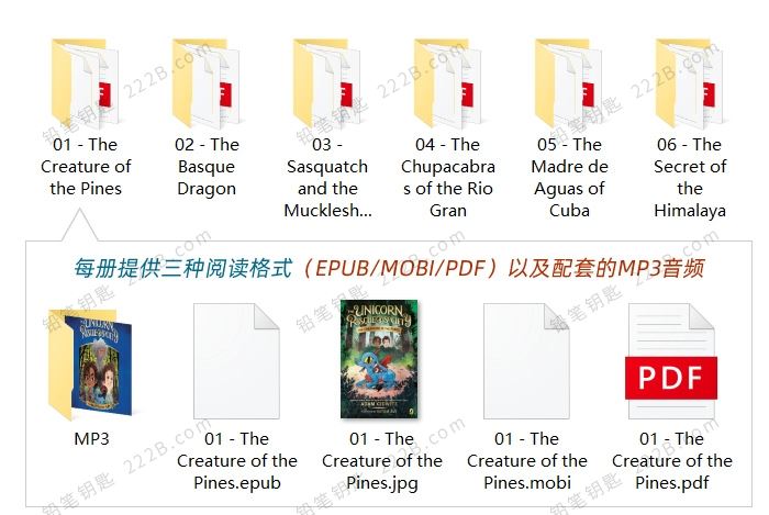 《The Unicorn Rescue Society Series》六册儿童冒险桥梁小说PDF+MP3 百度云网盘下载