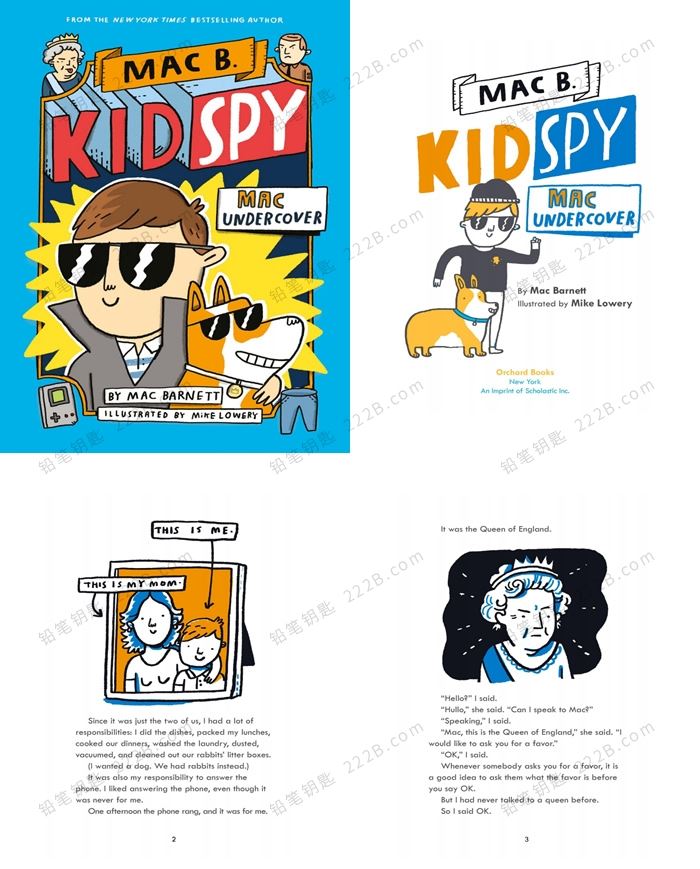 《Mac B. Kid Spy》全四册儿童侦探推理英文绘本PDF 百度云网盘下载
