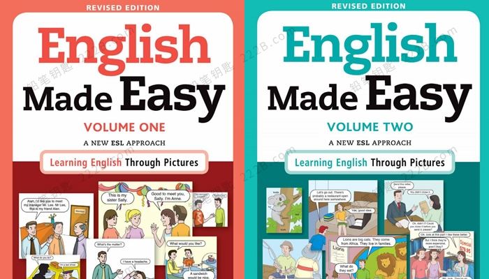 《English Made Easy》两册英文情景对话图解英语PDF 百度云网盘下载