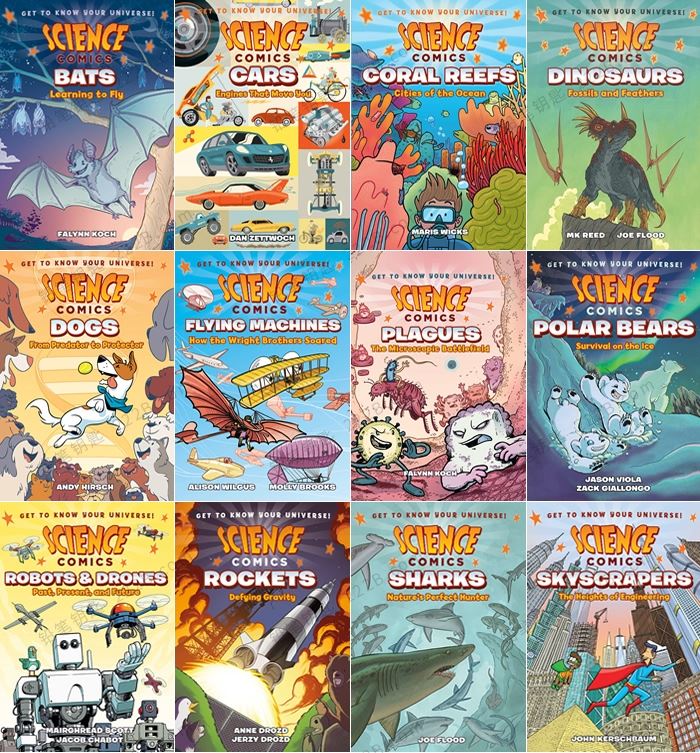 《Science Comics Series》24册儿童科学漫画趣味英文阅读系列PDF 百度云网盘下载