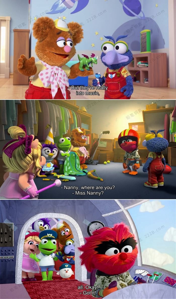 《布偶娃娃Muppet Babies》全三季112集英文动画MP4视频 百度云网盘下载