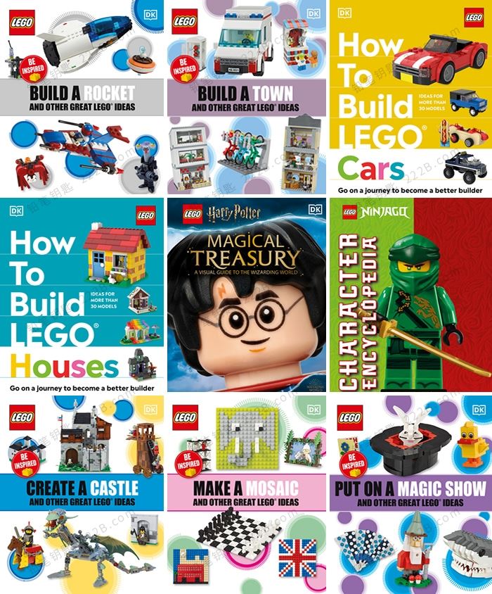 《LEGO创意搭建精选系列》9册DK乐高积木英文绘本杂志PDF 百度云网盘下载
