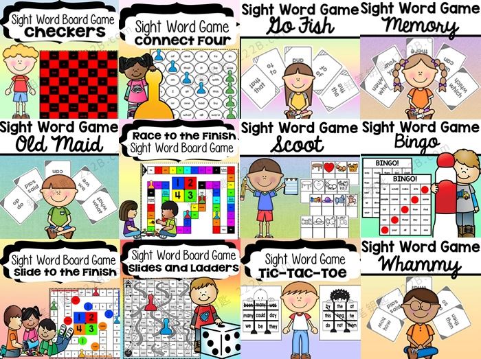 《sight word game》12册高频词游戏互动素材包PDF 百度云网盘下载