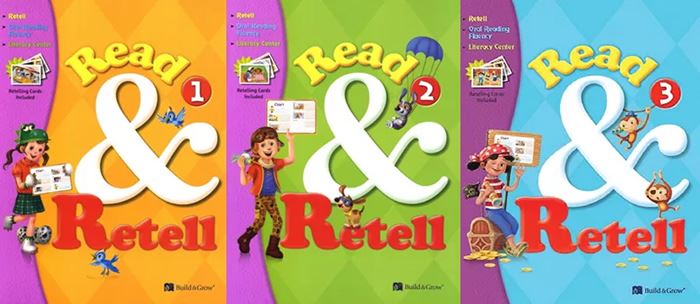 《Read and retell系列1-3册》教材+练习册（附答案）+音频 百度云网盘下载