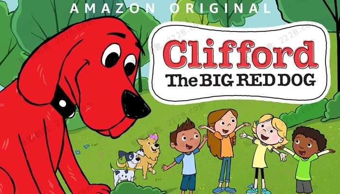 《大红狗克里弗Clifford the Big Red Dog》1-3季全39集新版英文动画视频 百度云网盘下载