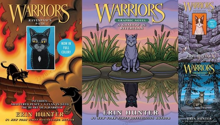 《Warriors Graphic Novel 猫武士》四册儿童漫画英文绘本PDF 百度云网盘下载