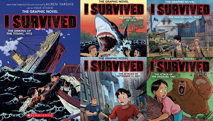 《I Survived Graphic Novels Series》五册我幸存下来系列英文漫画小说PDF+CBR 百度云网盘下载