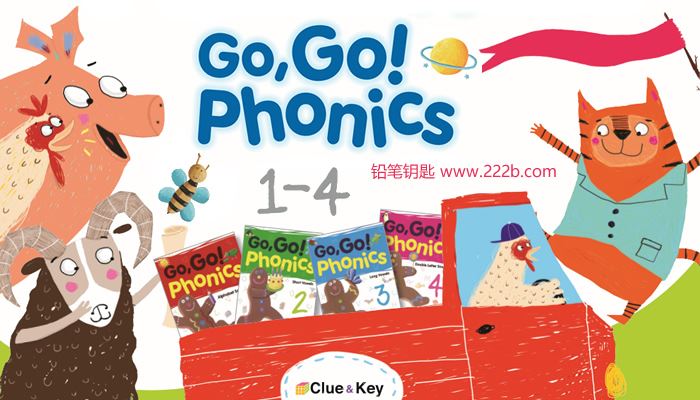 《GO GO Phonics》自然拼读教材 含精美多媒体互动学习软件 百度云网盘下载