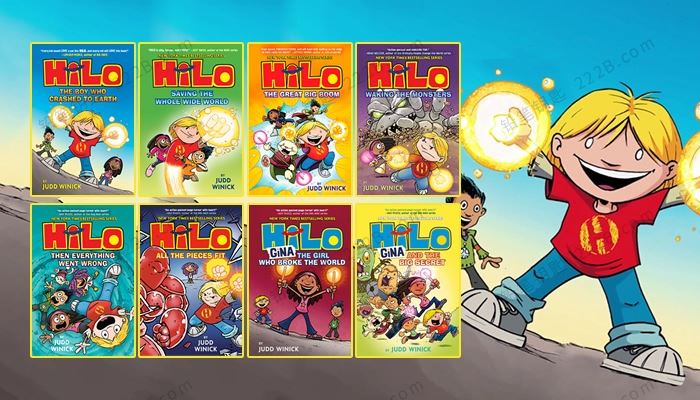 《Hilo Series》全八册希洛系列儿童英文全彩漫画章节书PDF+CDR 百度云网盘下载