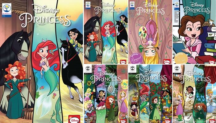《disney princess迪士尼公主》7册全彩英文漫画绘本PDF 百度云网盘下载
